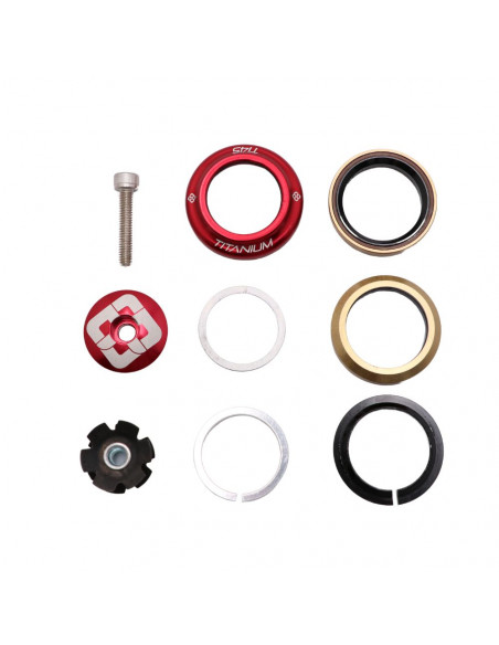 Jeu De Direction Pride Ti45 Titanium Red coupe