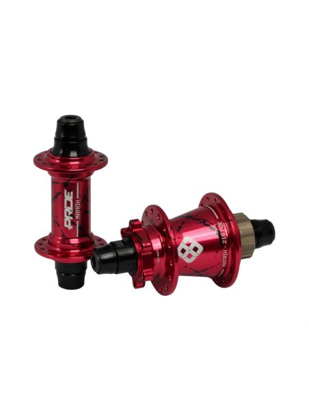 Pride Matrix Hubs Splash Red/Black - 10/10mm - 28H