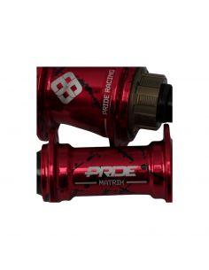 Pride Matrix Hubs Splash Red/Black - 10/10mm - 28H 2