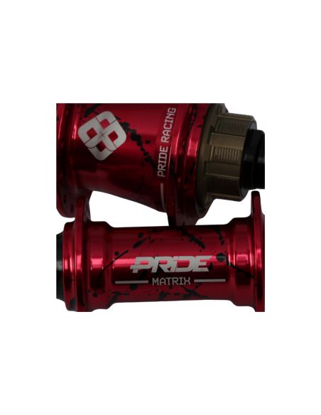 Pride Matrix Hubs Splash Red/Black - 10/10mm - 28H
