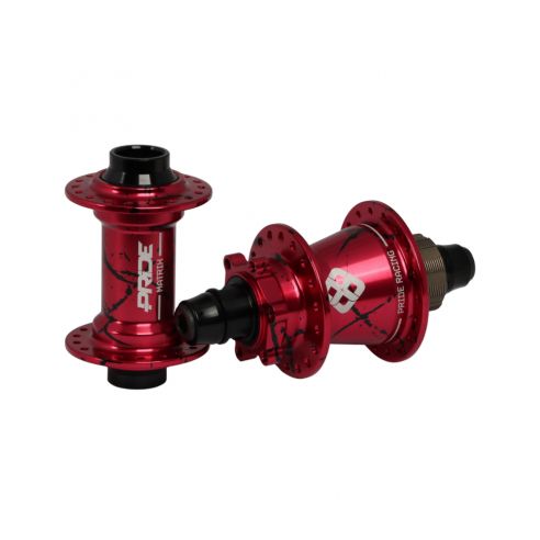 Pride Matrix Hubs Splash Red/Black - 20/10mm - 36H