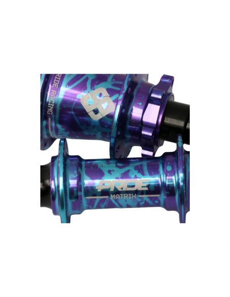 Moyeux Pride Matrix Splash Blue/Purple - 10/10mm - 28H
